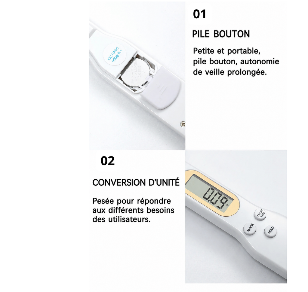 Pesio - Cuillère à peser de haute précision